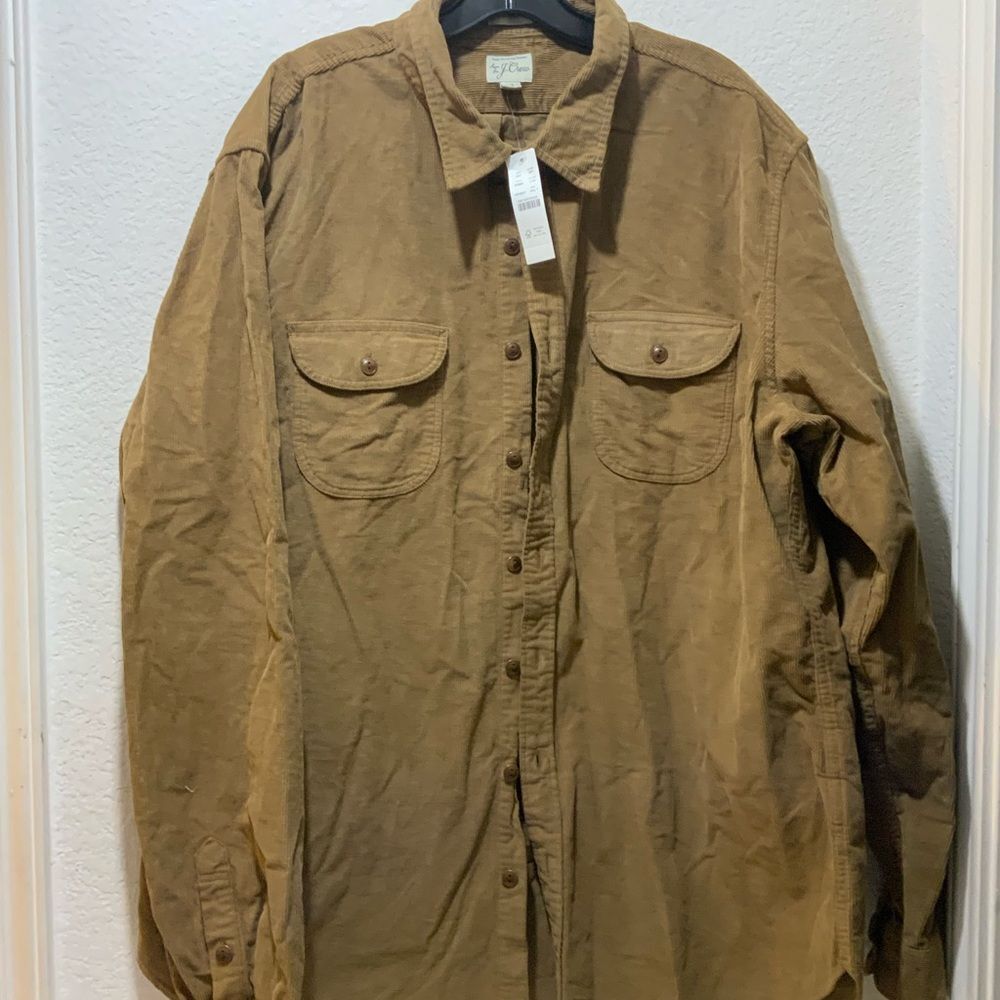 J.Crew Classic Courdoroy Button Down Shirt Long Sleeve XXL NWT - Picture 2 of 9